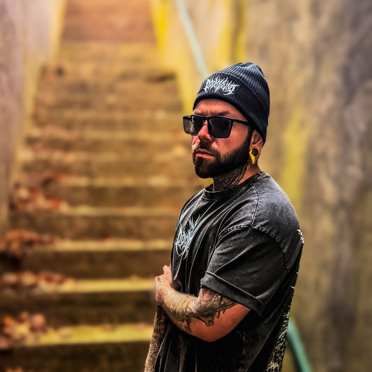 Skull Shredder – Oversize Acid Washed Tee