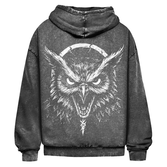 OWL – Oversize Acid Washed Hoodie