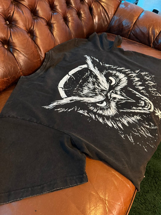Owl – Oversize Acid Washed Tee