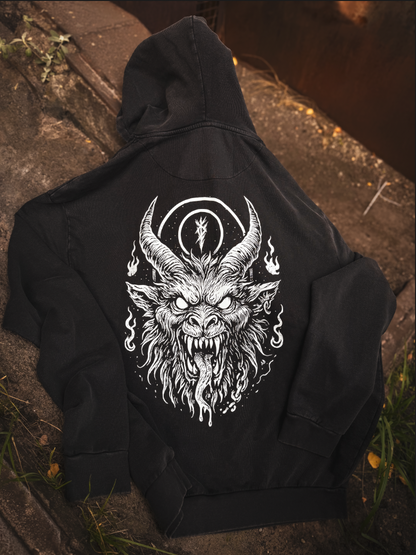 KRAMPUS – Oversize Acid Washed Hoodie