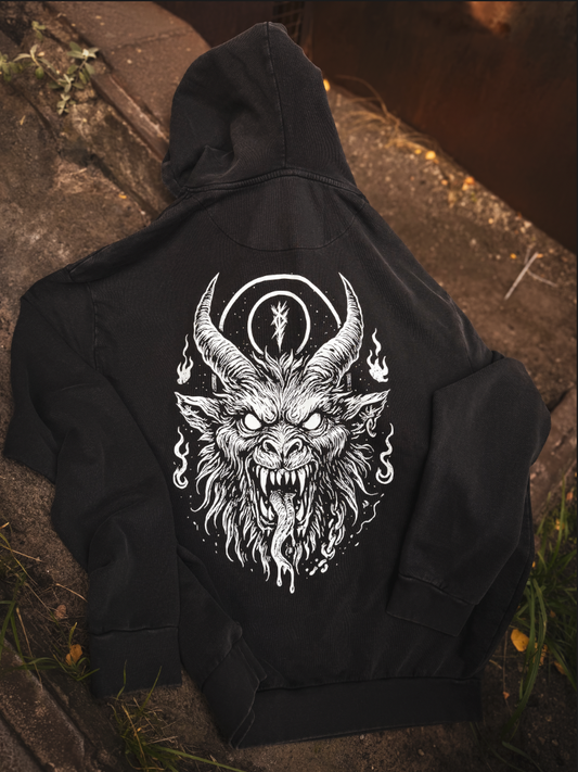 KRAMPUS – Oversize Acid Washed Hoodie