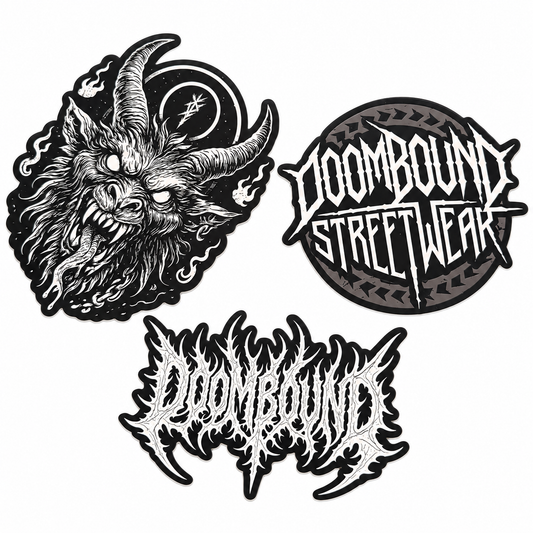 Doombound Sticker Pack – 3-piece set