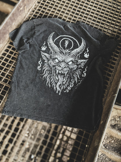 KRAMPUS – Oversize Acid Washed Tee