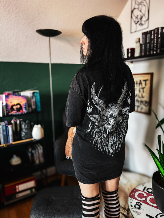 KRAMPUS – Oversize Acid Washed Tee