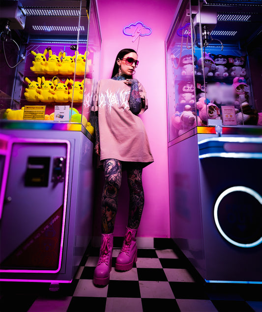 Beton Pink Clean Oversize