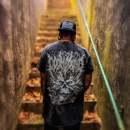Skull Shredder – Oversize Acid Washed Tee