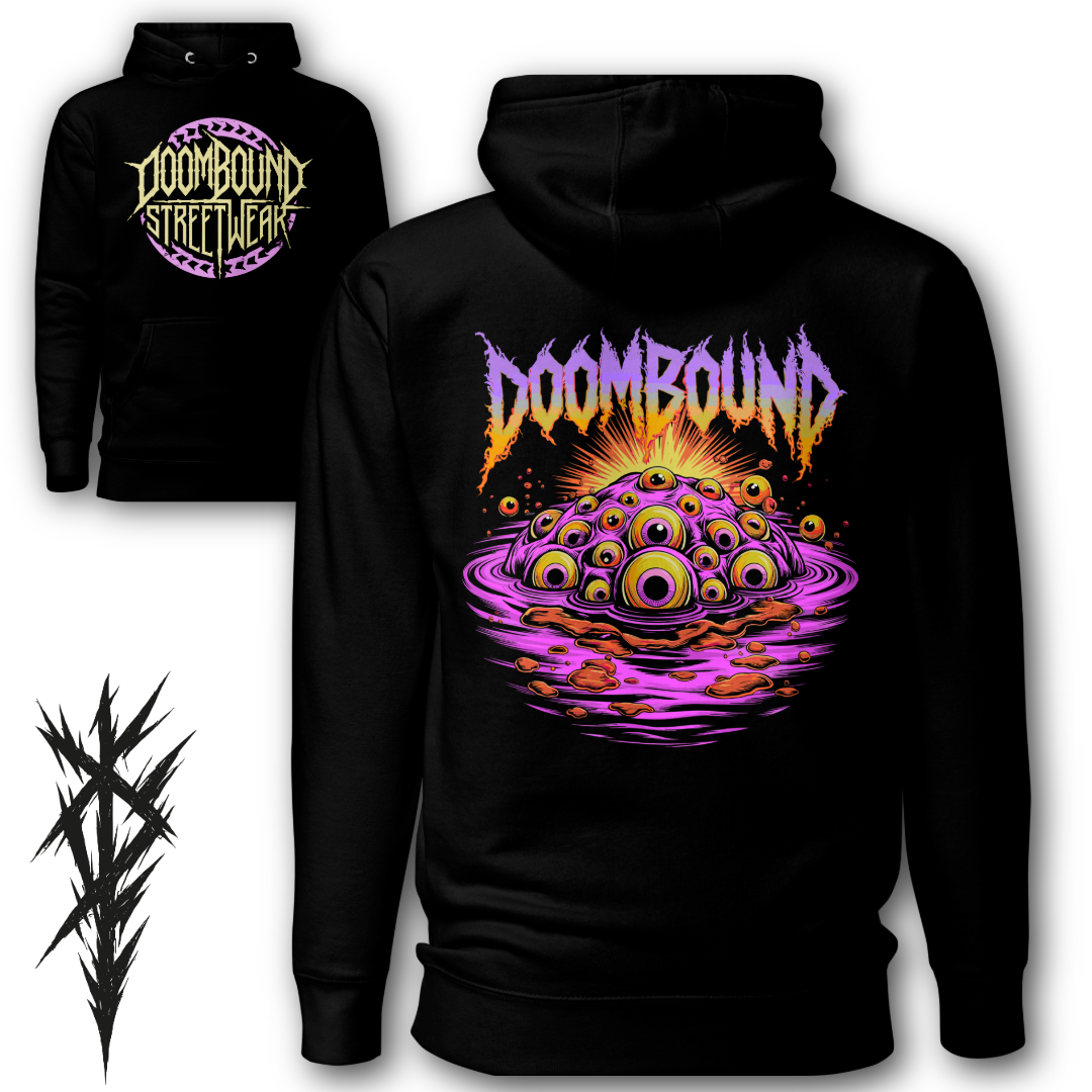 Psycho Pink Hoodie Back